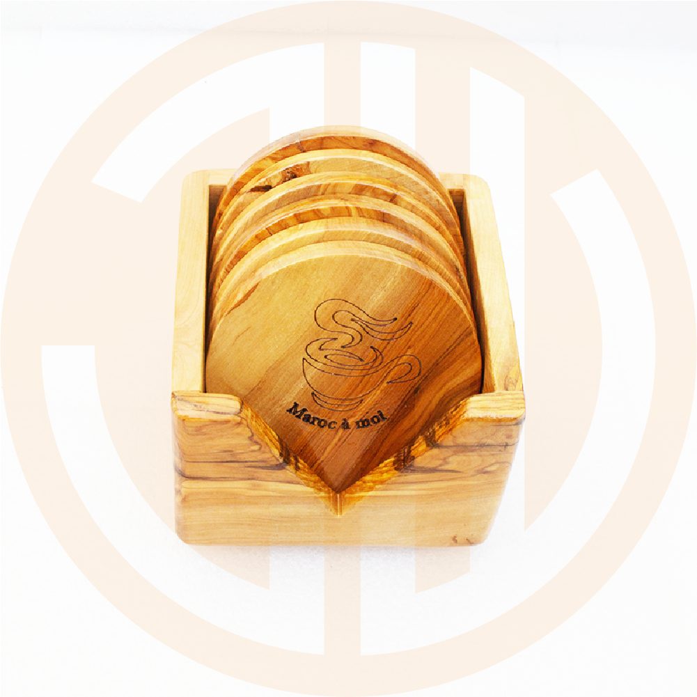 Set de sous-verres gravés