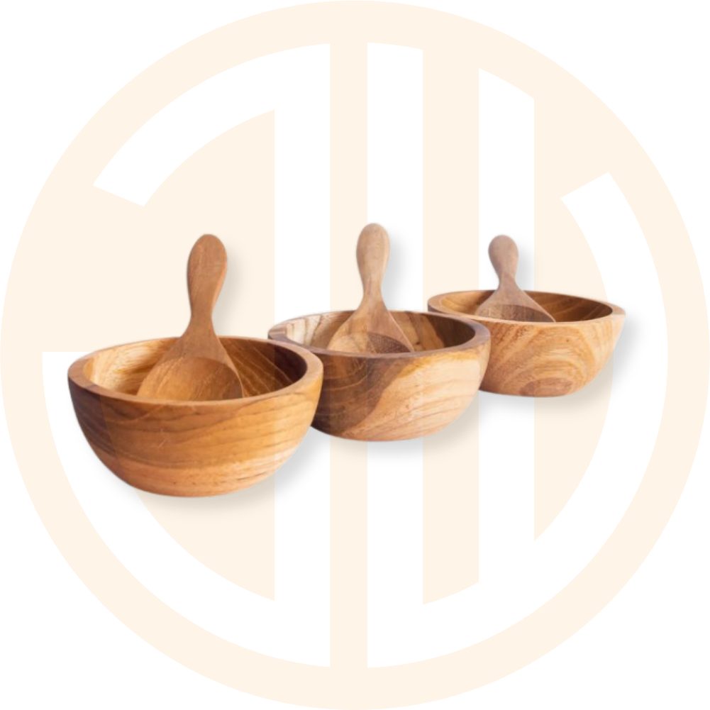 Set de bols à sauce et cuillère